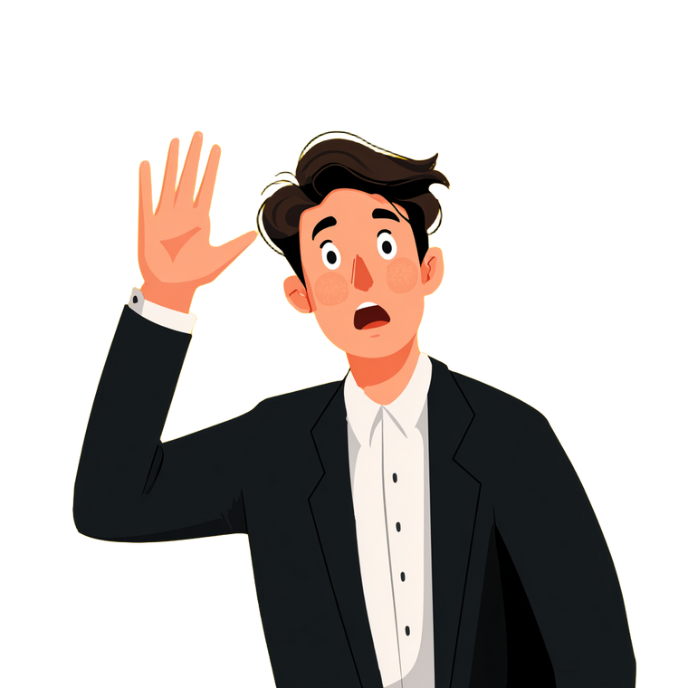 Surprised Businessman V4 Vinyl Car Decal Sticker – Waterproof & UV-Resistant 3.4133333333333336"