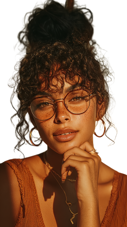 Stylish Latina Portrait V2 Vinyl Car Decal Sticker – Waterproof & UV-Resistant 4.8533333333333335"