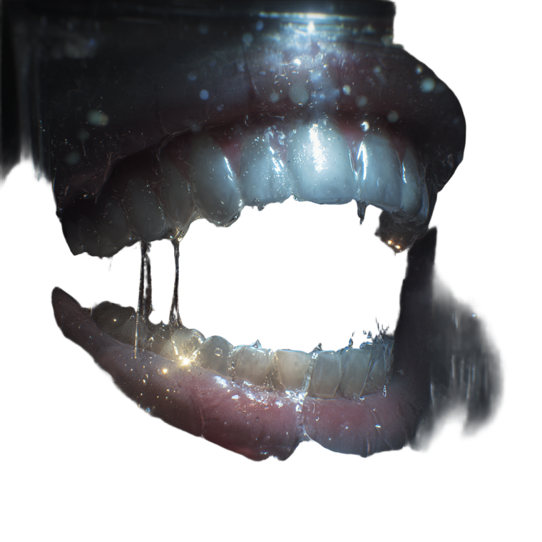 Gnashing Teeth Vinyl Car Decal Sticker – Waterproof & UV-Resistant 3.4133333333333336"