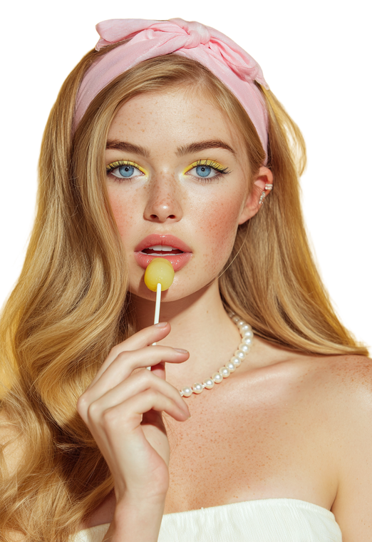 Blonde Supermodel Portrait V7 Vinyl Car Decal Sticker – Waterproof & UV-Resistant 4.426666666666667"