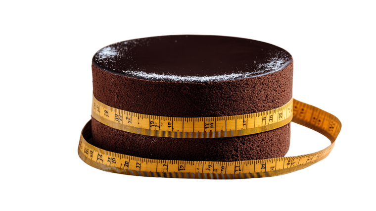 Measured Chocolate Cake Vinyl Car Decal Sticker – Waterproof & UV-Resistant 2.72"