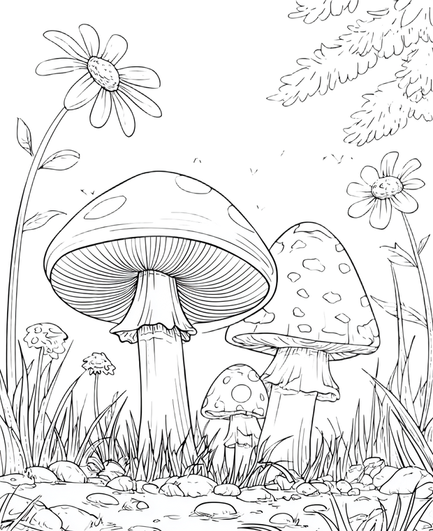 Cartoon Mushrooms Vinyl Car Decal Sticker – Waterproof & UV-Resistant 4.05333333333333