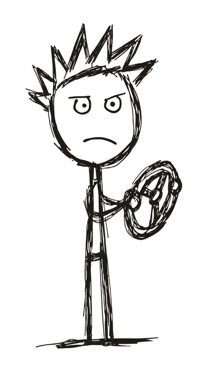 Bored Stick Driver Vinyl Car Decal Sticker – Waterproof & UV-Resistant 4.8533333333333335"