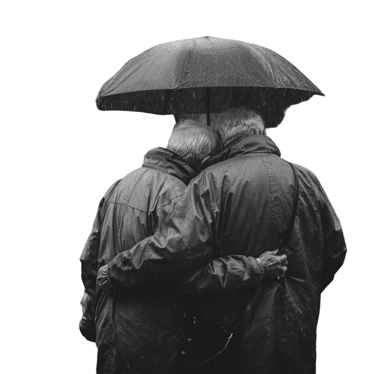 Elderly Bingo Duo Vinyl Car Decal Sticker – Waterproof & UV-Resistant 3.4133333333333336"