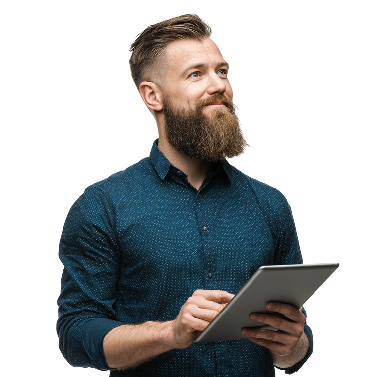 Stylish Young Man V64 Vinyl Car Decal Sticker – Waterproof & UV-Resistant 3.4133333333333336"