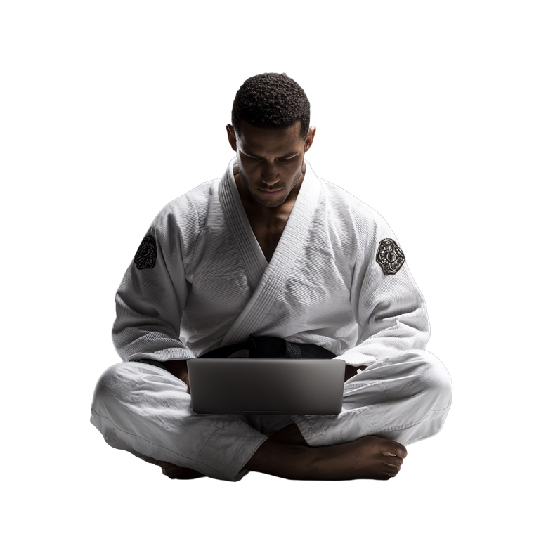 Jiu Jitsu Student Vinyl Car Decal Sticker – Waterproof & UV-Resistant 3.4133333333333336"