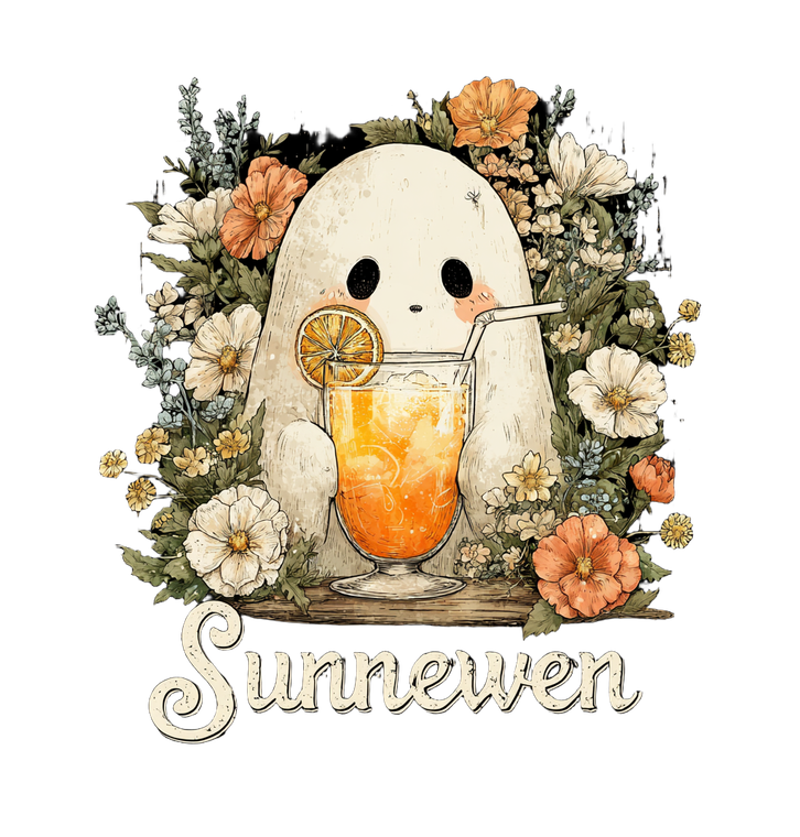 Summerween Ghost Vinyl Car Decal Sticker – Waterproof & UV-Resistant 3.5733333333333333"