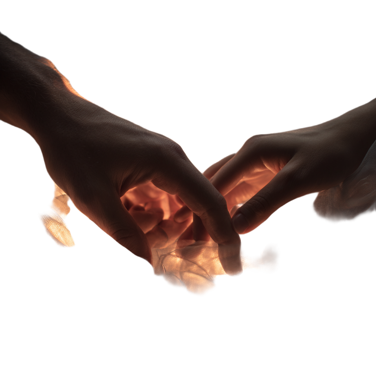 Intertwined Hands V7 Vinyl Car Decal Sticker – Waterproof & UV-Resistant 3.4133333333333336"