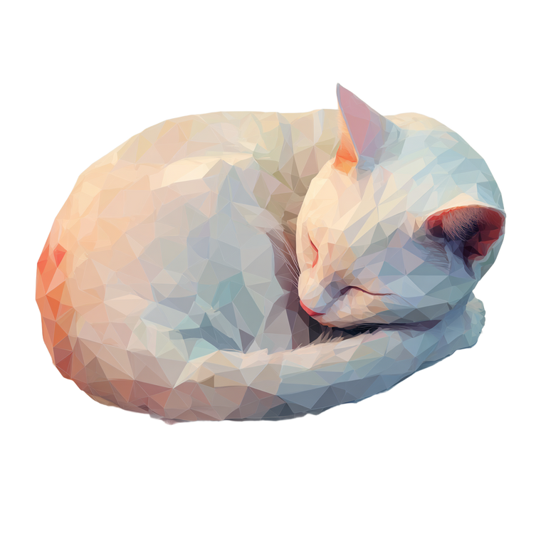 Sleeping Cat V37 Vinyl Car Decal Sticker – Waterproof & UV-Resistant 3.4133333333333336"