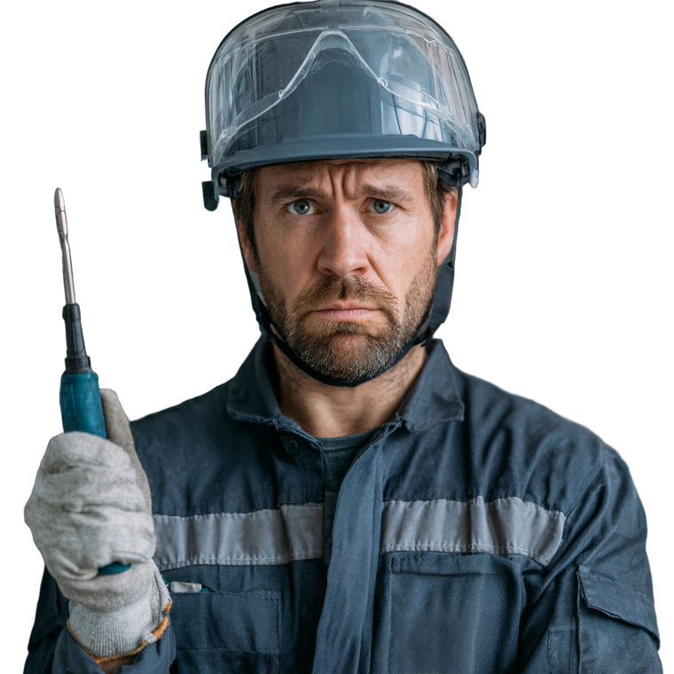 Frustrated Electrician Vinyl Car Decal Sticker – Waterproof & UV-Resistant 3.4133333333333336"