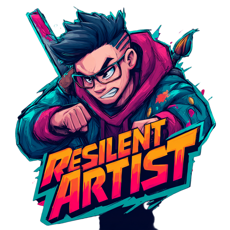 Resilient Artist Vinyl Car Decal Sticker – Waterproof & UV-Resistant 6.826666666666667"