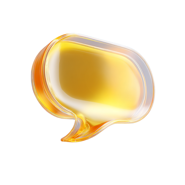 Glassmorphism Speech Bubble Vinyl Car Decal Sticker – Waterproof & UV-Resistant 6.826666666666667"
