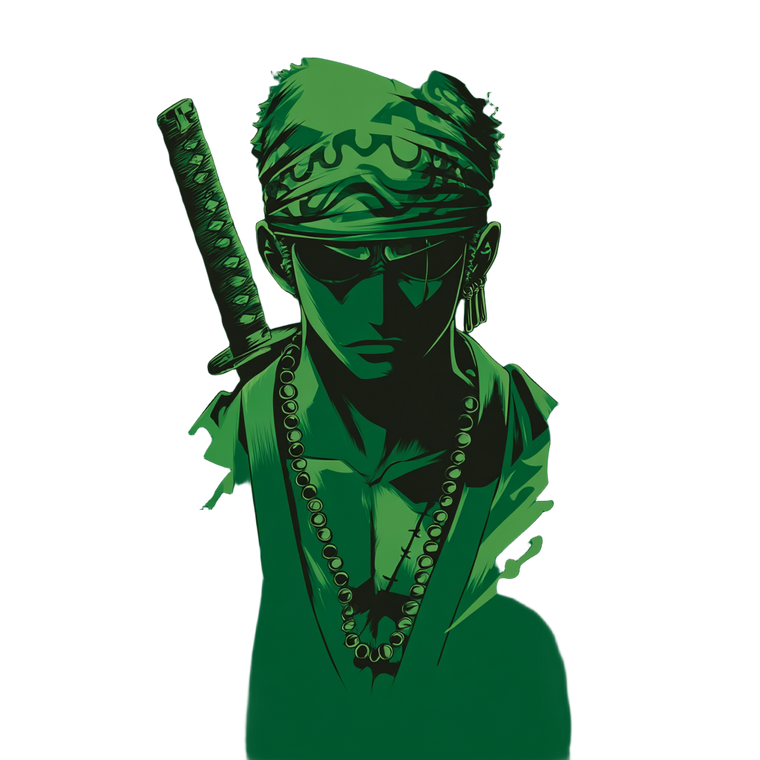 Zoro Verse Design Vinyl Car Decal Sticker – Waterproof & UV-Resistant 6.826666666666667"