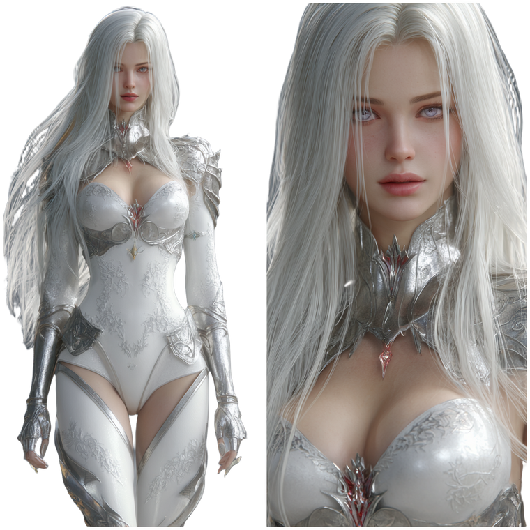 Divine Warrior Portrait V5 Vinyl Car Decal Sticker – Waterproof & UV-Resistant 3.4133333333333336"