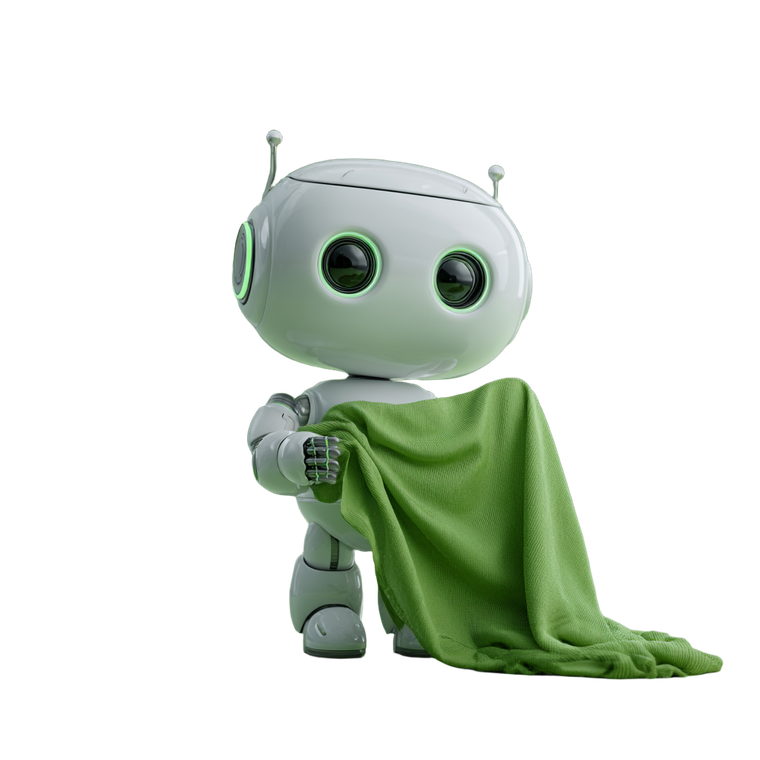 3D Robot With Fabric Vinyl Car Decal Sticker – Waterproof & UV-Resistant 3.4133333333333336"