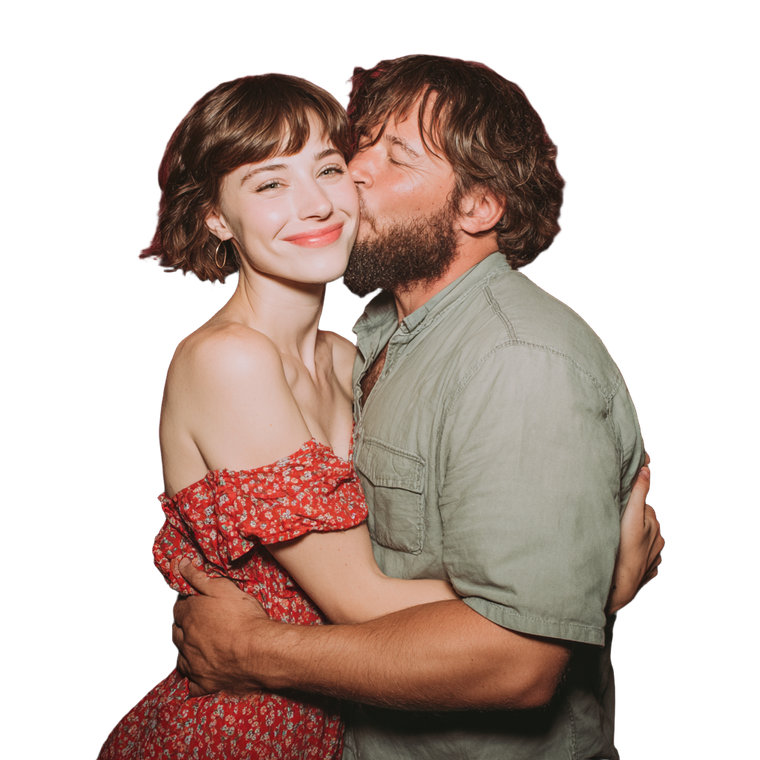 Romantic Photobooth Moment Vinyl Car Decal Sticker – Waterproof & UV-Resistant 3.4133333333333336"