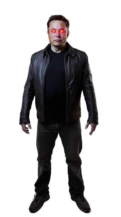 Elon Musk Terminator Vinyl Car Decal Sticker – Waterproof & UV-Resistant 9.706666666666667"
