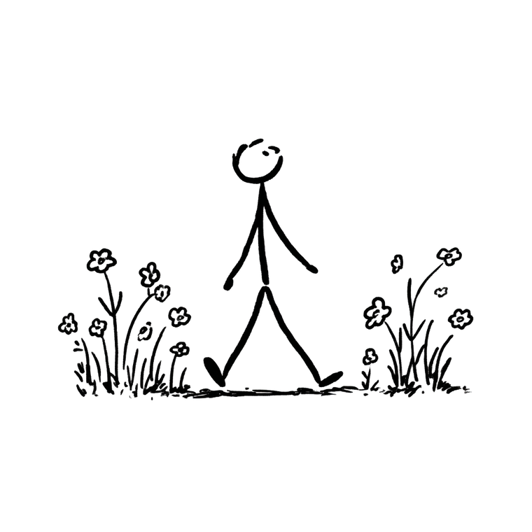 Walking Cartoon Figure Vinyl Car Decal Sticker – Waterproof & UV-Resistant 3.4133333333333336"