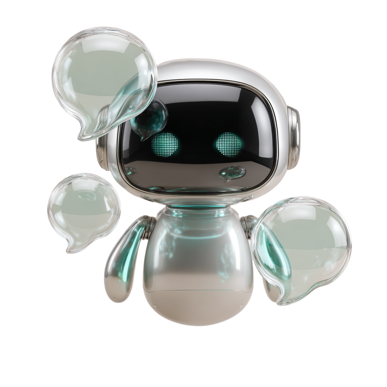 Futuristic Floating Robot V3 Vinyl Car Decal Sticker – Waterproof & UV-Resistant 6.826666666666667"