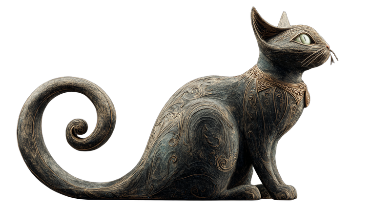 Clever Cat Sitting Vinyl Car Decal Sticker – Waterproof & UV-Resistant 5.4