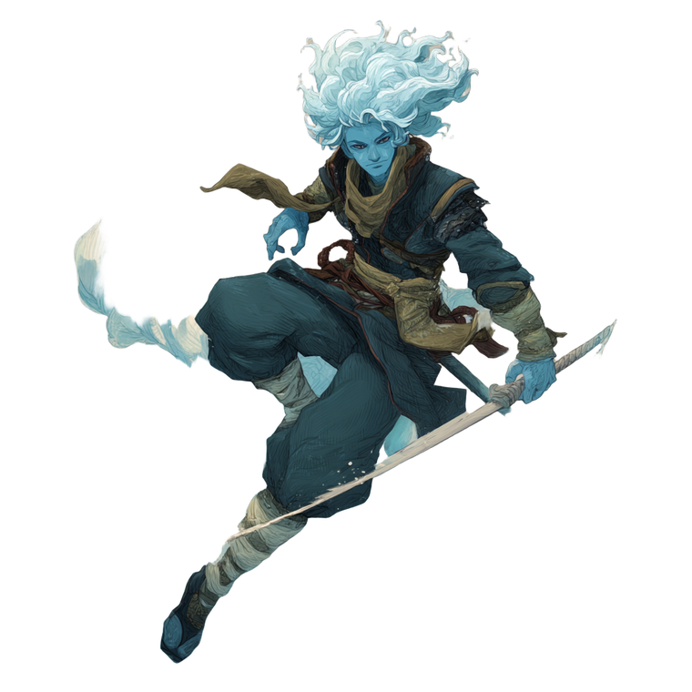 Air Genasi Rogue V2 Vinyl Car Decal Sticker – Waterproof & UV-Resistant 3.4133333333333336"
