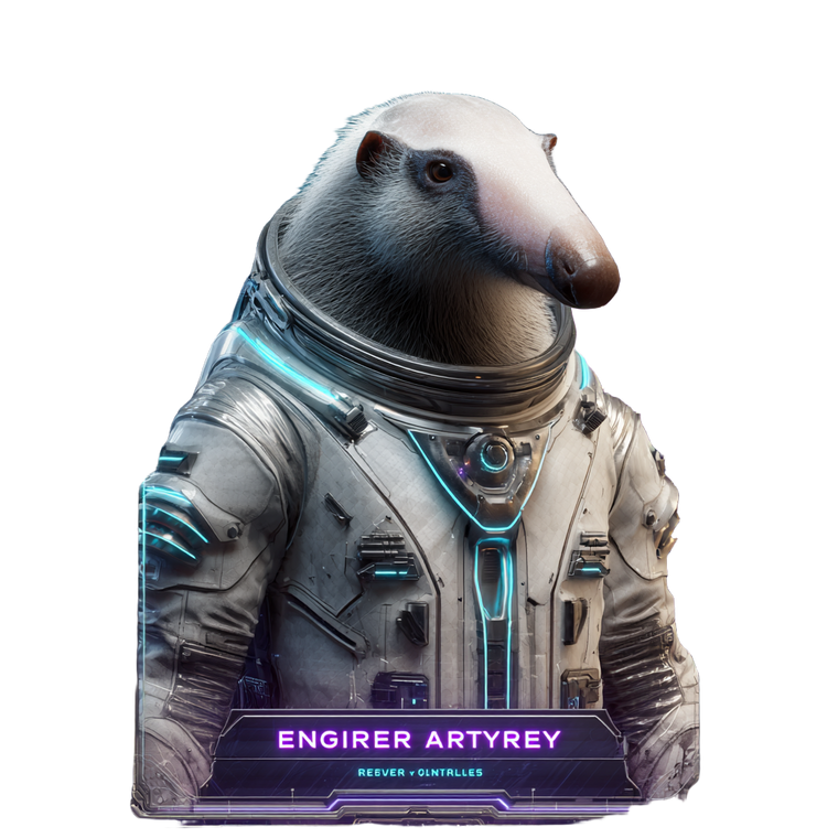 Giant Anteater Astronaut Vinyl Car Decal Sticker – Waterproof & UV-Resistant 6.826666666666667"