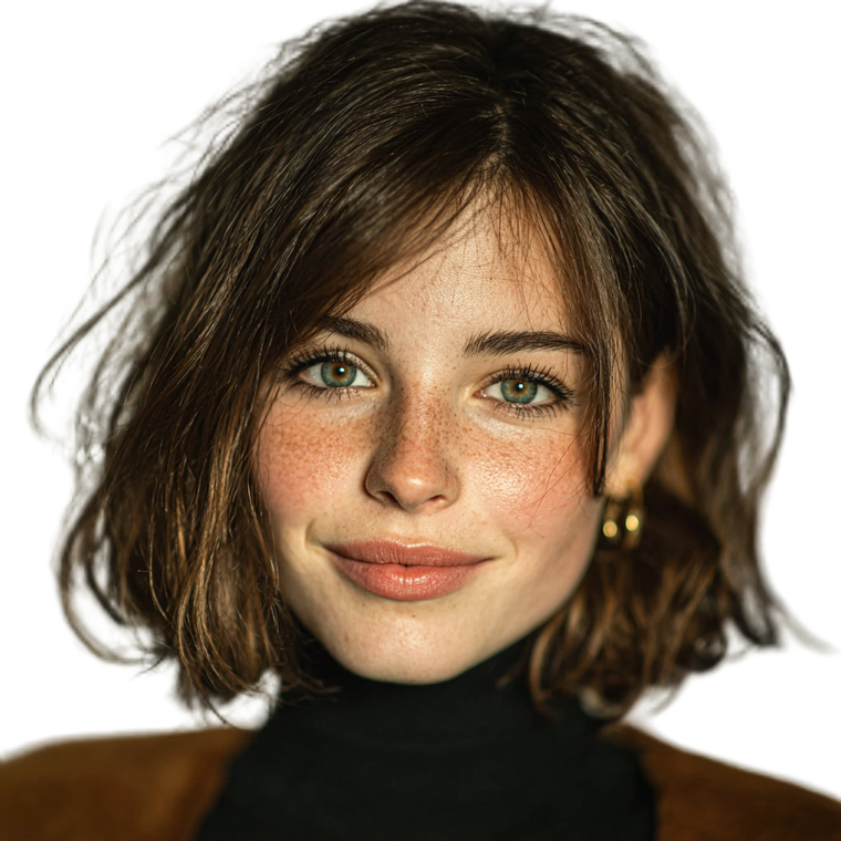 French Woman Portrait V15 Vinyl Car Decal Sticker – Waterproof & UV-Resistant 3.4133333333333336"