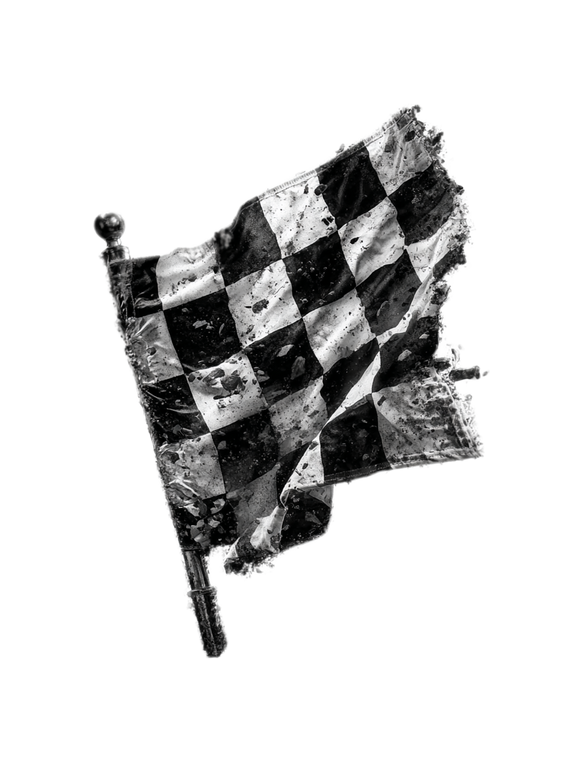 Checkered Flag Vinyl Car Decal Sticker – Waterproof & UV-Resistant 8.213333333333333"