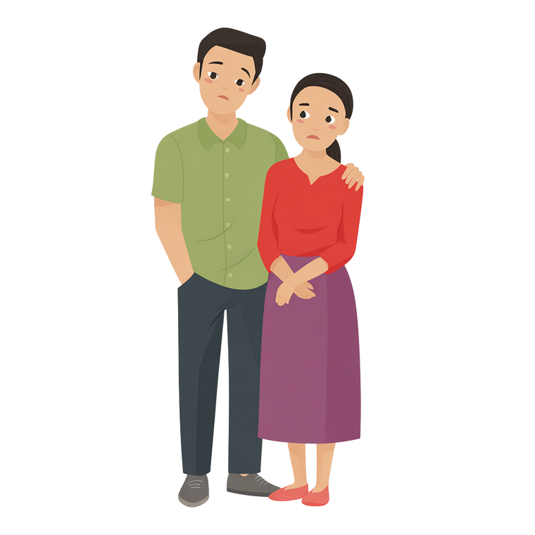 Worried Vietnamese Parents Vinyl Car Decal Sticker – Waterproof & UV-Resistant 3.4133333333333336"