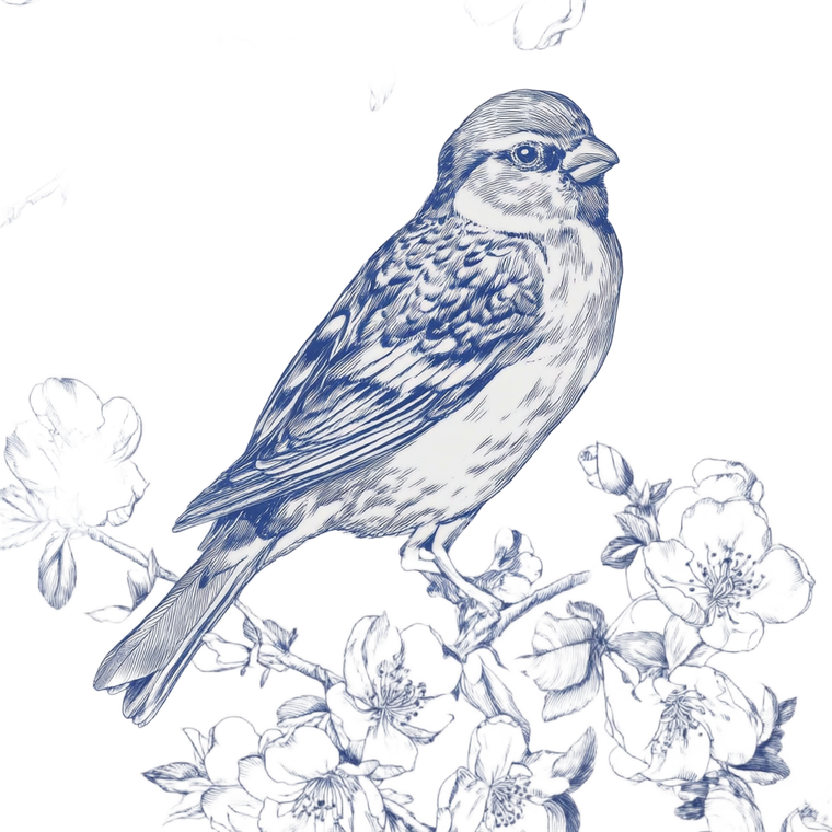 Fluffy Plump Bird Vinyl Car Decal Sticker – Waterproof & UV-Resistant 3.4133333333333336"