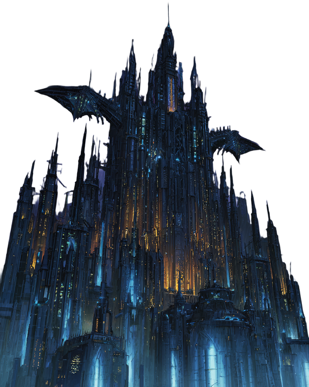 Gothic Living Fortress Vinyl Car Decal Sticker – Waterproof & UV-Resistant 4.0"