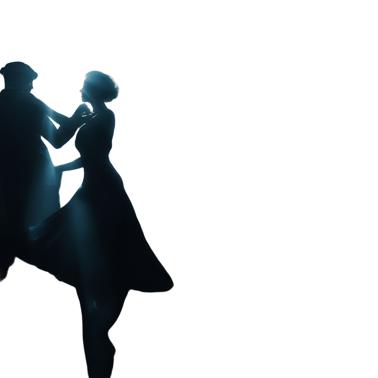 Elegant Dancing Silhouettes Vinyl Car Decal Sticker – Waterproof & UV-Resistant 3.4133333333333336"