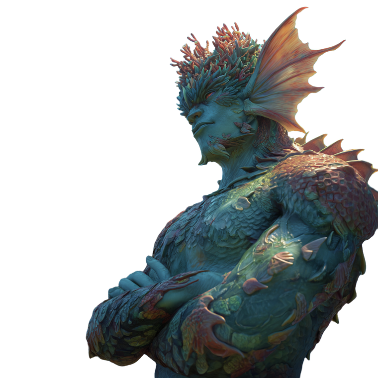 Coral Merman Vinyl Car Decal Sticker – Waterproof & UV-Resistant 6.826666666666667"