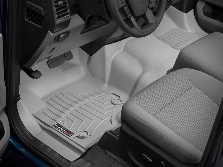 Ultimate Gray Floor Liner | Molded Fit | Channels with Reservoir | WeatherTech Brand