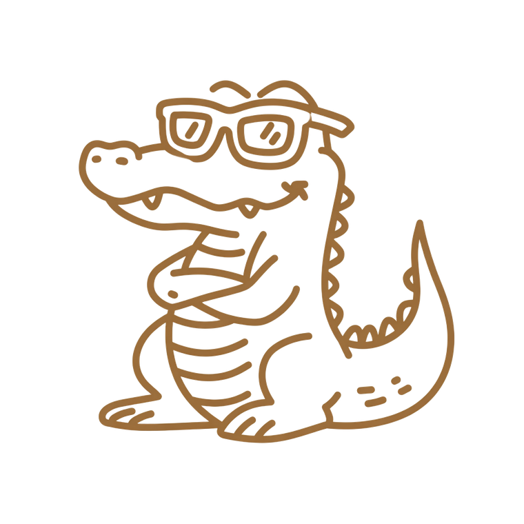 Cute Alligator Sticker Vinyl Car Decal Sticker – Waterproof & UV-Resistant 6.826666666666667"