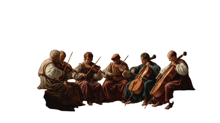 Renaissance Musicians Vinyl Car Decal Sticker – Waterproof & UV-Resistant 5.4