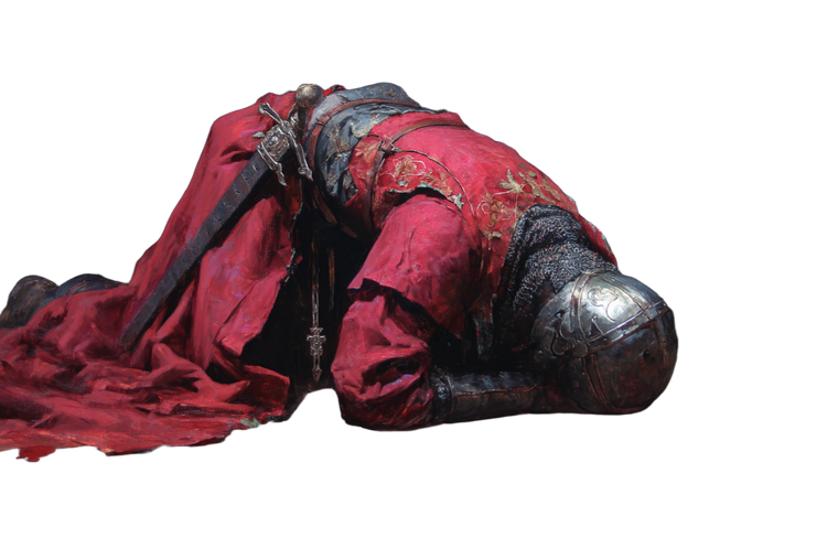 Ruined Medieval Torso Vinyl Car Decal Sticker – Waterproof & UV-Resistant 2.986666666666667"