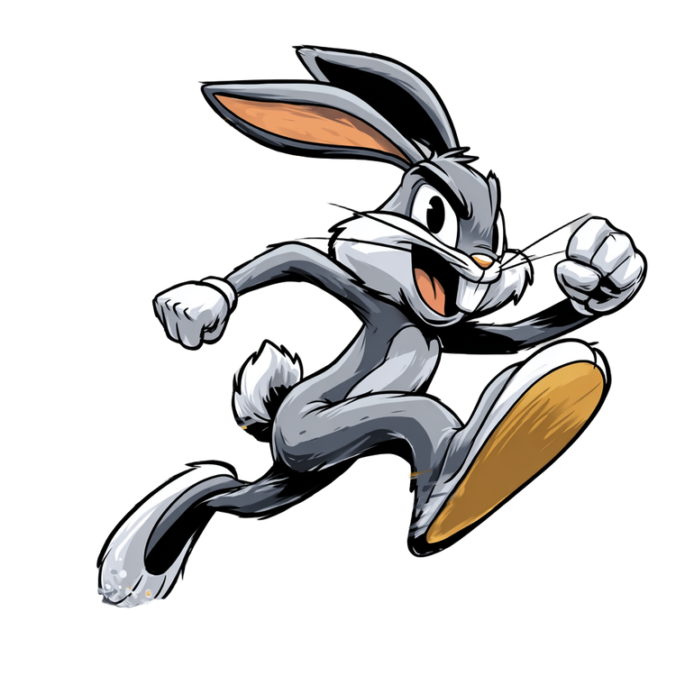 Speedy Cartoon Rabbit Vinyl Car Decal Sticker – Waterproof & UV-Resistant 3.4133333333333336"