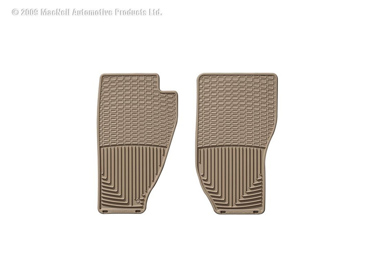 Weathertech Tan All-Weather Floor Mats | OEM Approved | Odorless Material | Anti-Skid Ridges | Made in USA