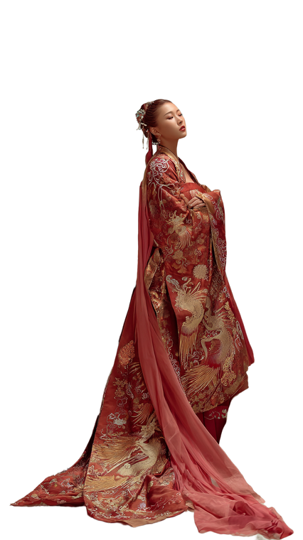 Luxurious Hanfu Beauty Vinyl Car Decal Sticker – Waterproof & UV-Resistant 4.8533333333333335"