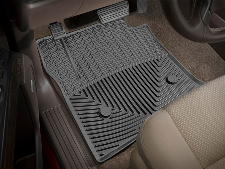 American-Made Weathertech All-Weather Floor Mats | Direct-Fit | Odorless Thermoplastic | Black - 2 Piece Set