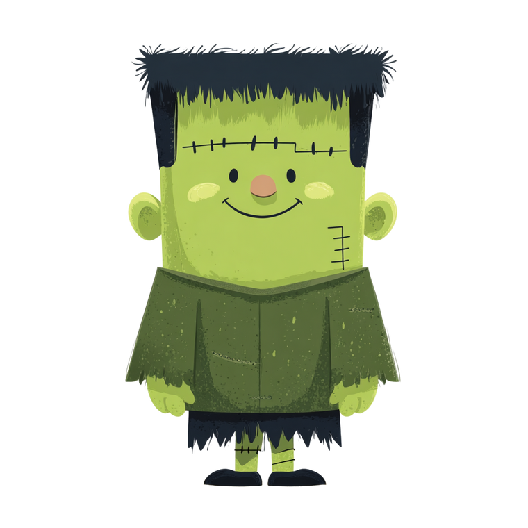 Cute Frankenstein Monster V2 Vinyl Car Decal Sticker – Waterproof & UV-Resistant 6.826666666666667"
