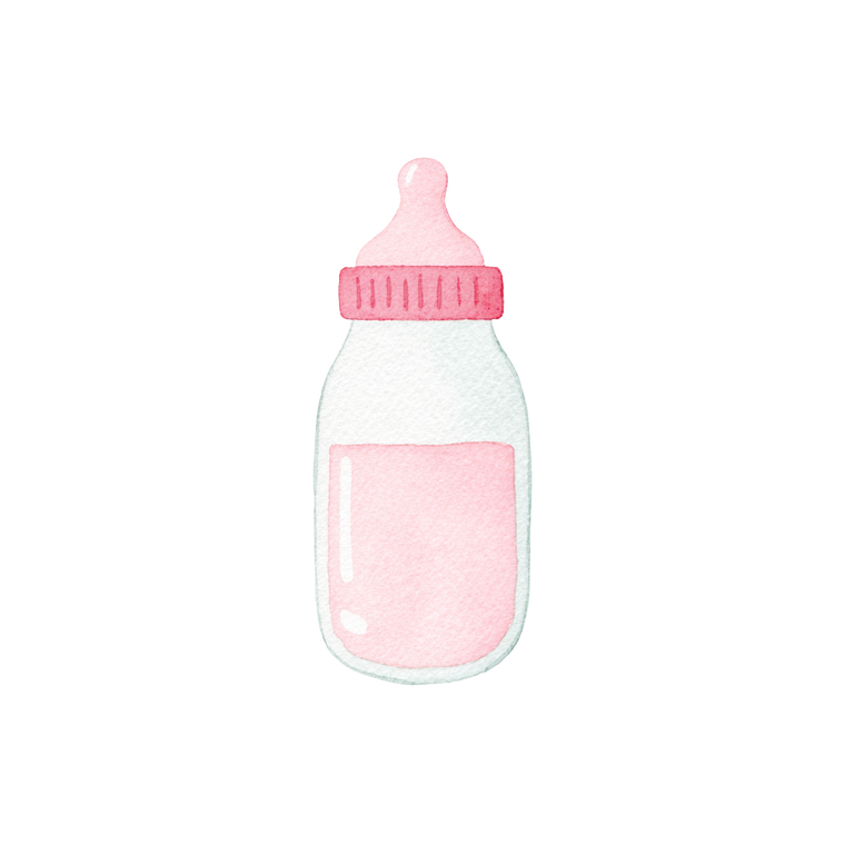 Baby Bottle Illustration Vinyl Car Decal Sticker – Waterproof & UV-Resistant 6.826666666666667"