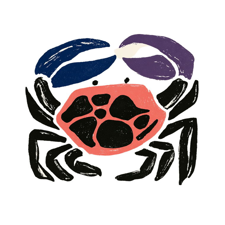 Abstract Geometric Crab Vinyl Car Decal Sticker – Waterproof & UV-Resistant 3.4133333333333336"