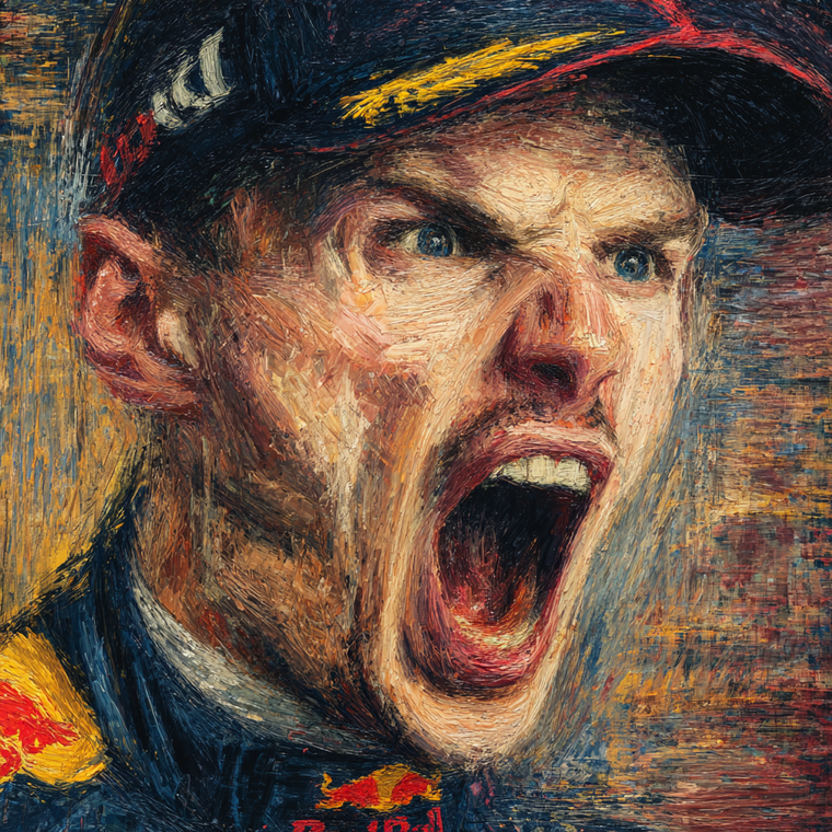 Verstappen Scream Vinyl Car Decal Sticker – Waterproof & UV-Resistant 6.826666666666667"