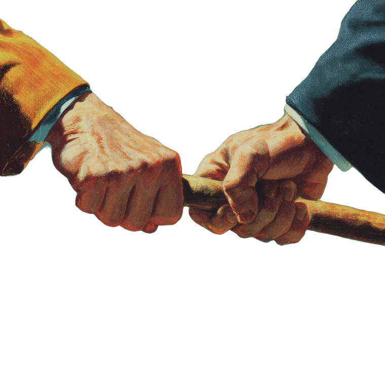 Baton Handoff Vinyl Car Decal Sticker – Waterproof & UV-Resistant 6.826666666666667"