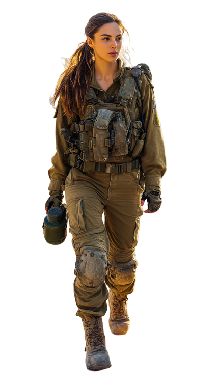 Beautiful Israeli Soldier Vinyl Car Decal Sticker – Waterproof & UV-Resistant 9.706666666666667"