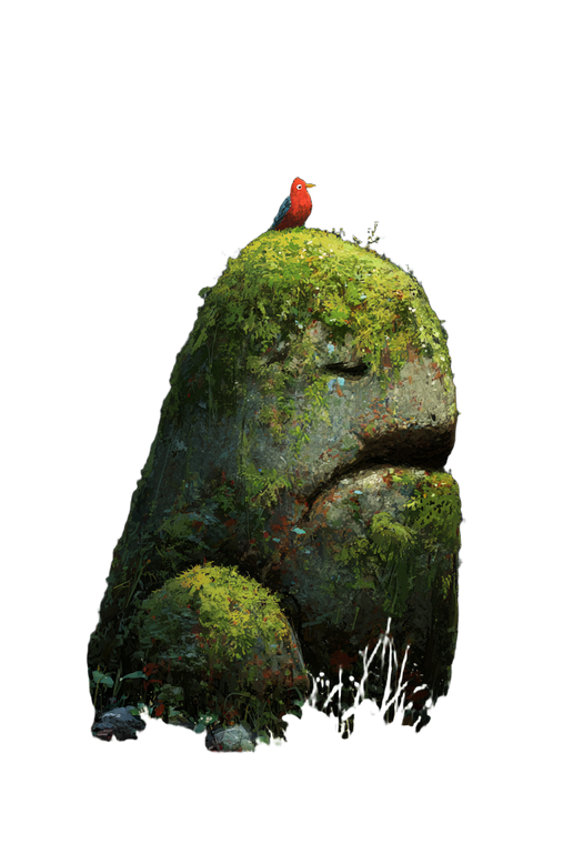 Mossy Rock Giant Vinyl Car Decal Sticker – Waterproof & UV-Resistant 8.96"
