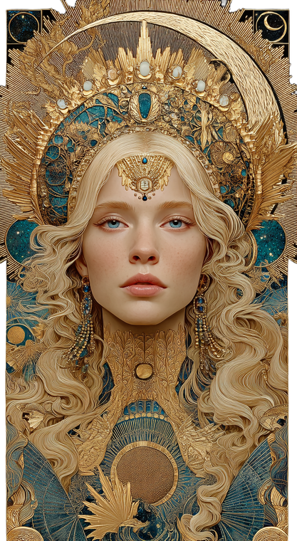 Cosmic Goddess V17 Vinyl Car Decal Sticker – Waterproof & UV-Resistant 4.96"