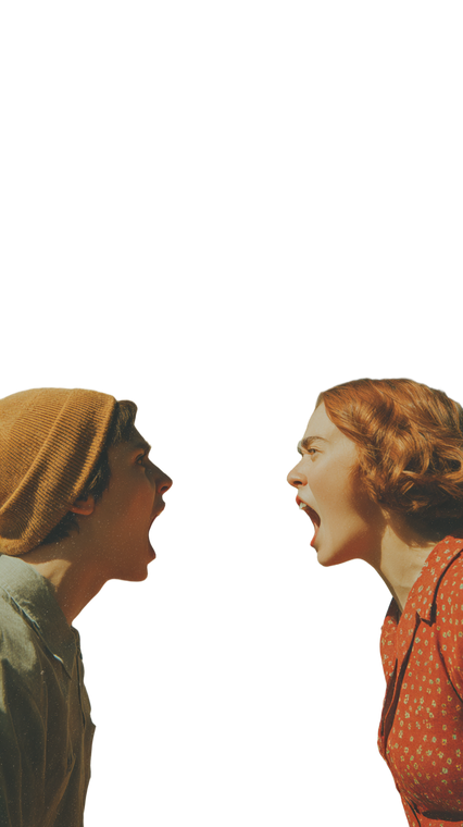 Shouting Duo Vinyl Car Decal Sticker – Waterproof & UV-Resistant 4.8533333333333335"